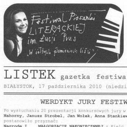 Gazeta festiwalowa